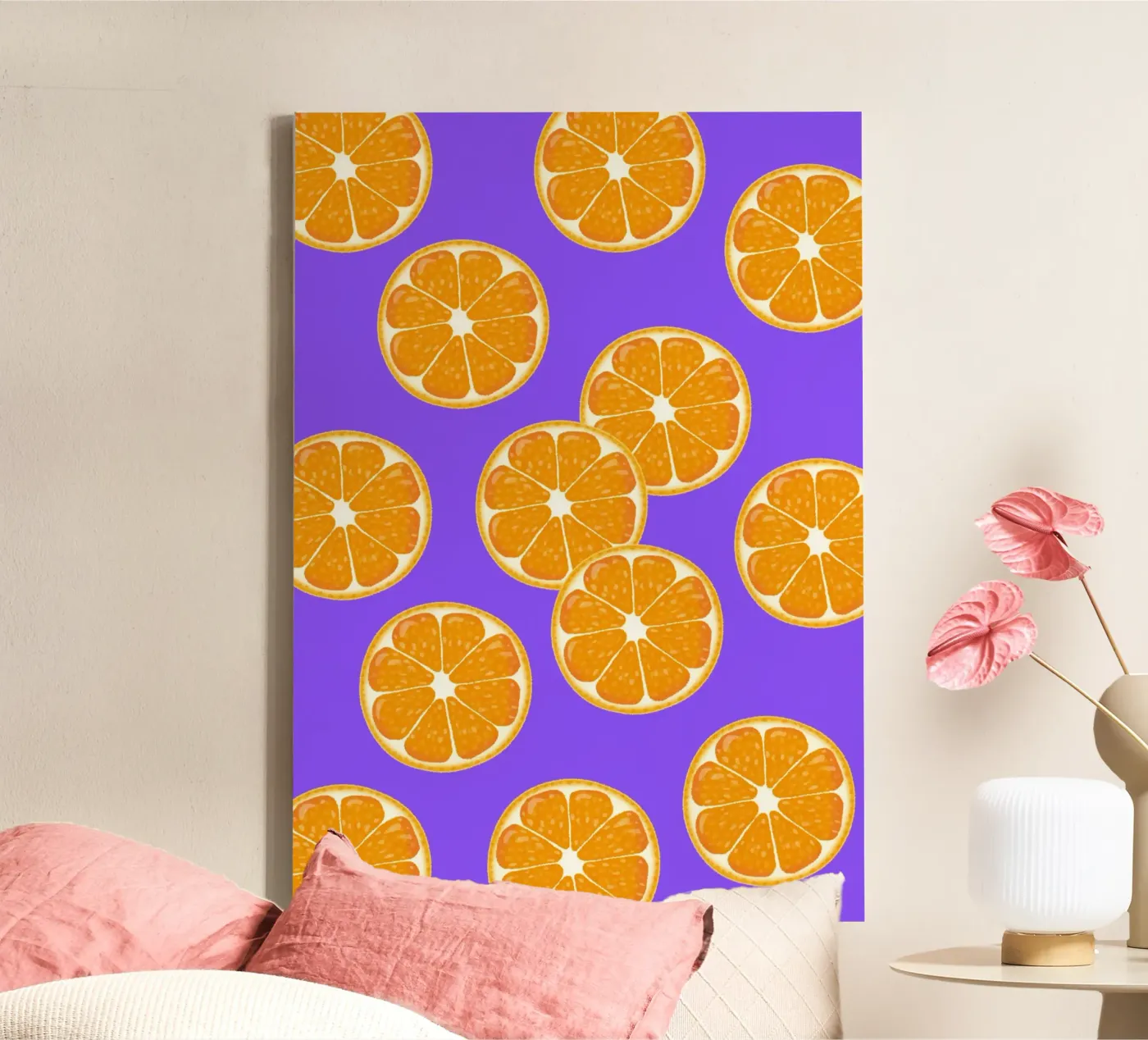 Oranges pattern toile de Happypatterns