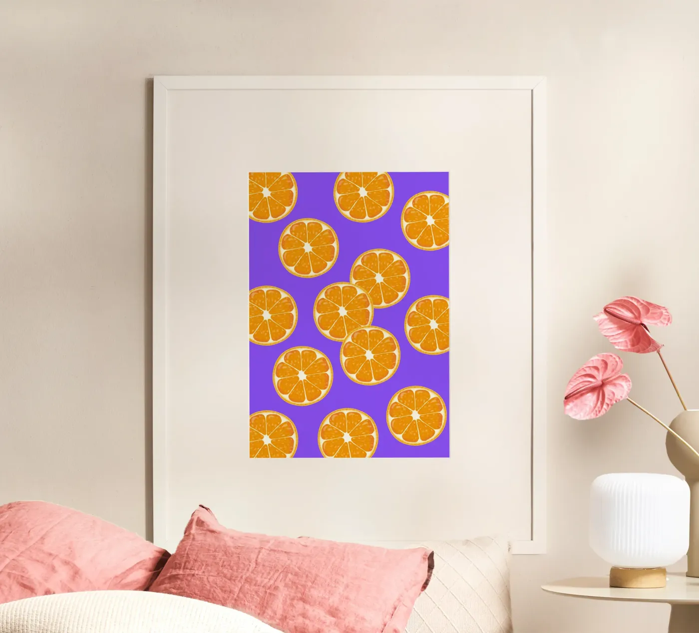 Oranges pattern Poster von Happypatterns