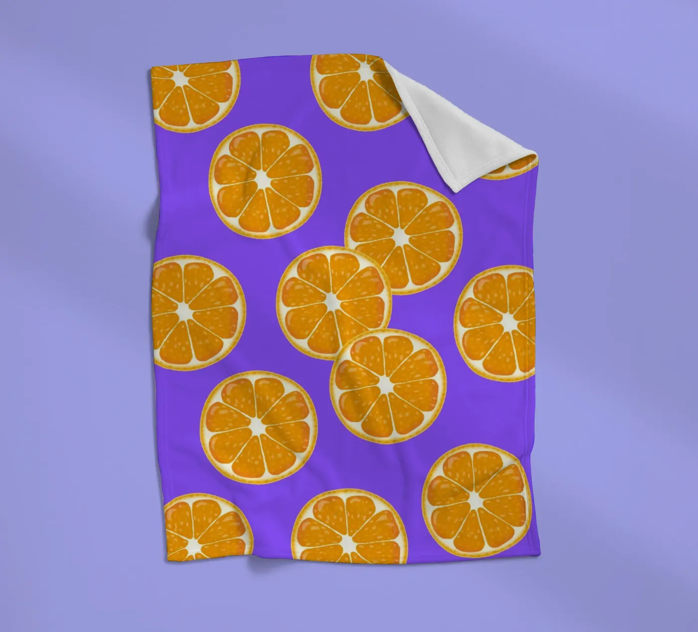 Oranges pattern coperta in pile da Happypatterns