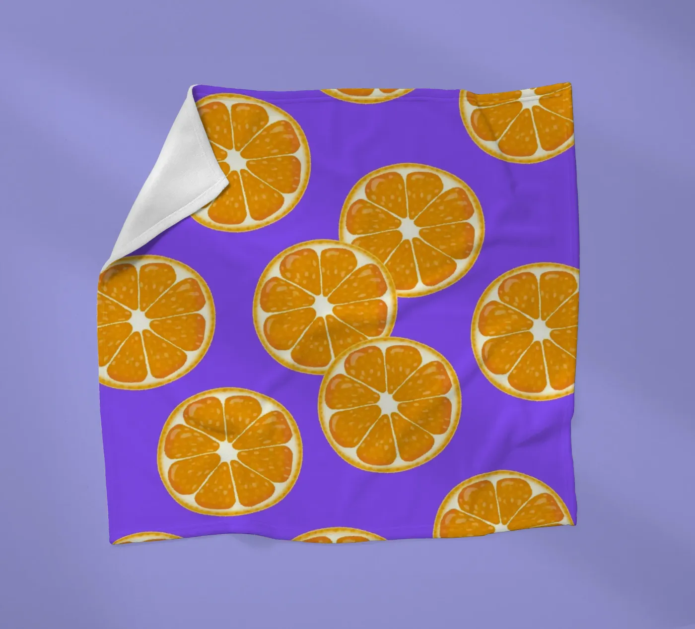 Oranges pattern coperta in pile da Happypatterns