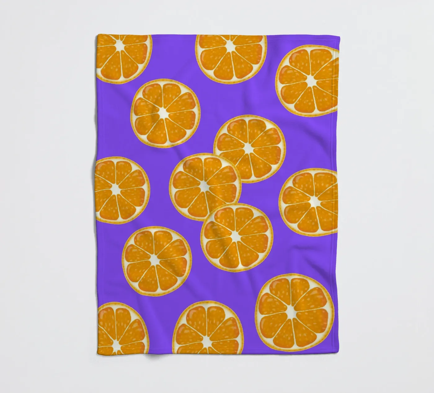 Oranges pattern coperta in pile da Happypatterns