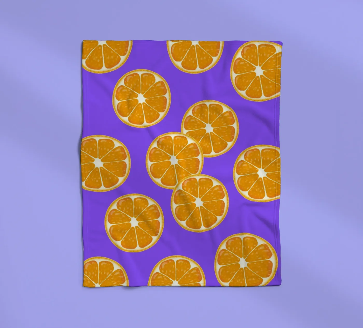 Oranges pattern coperta in pile da Happypatterns