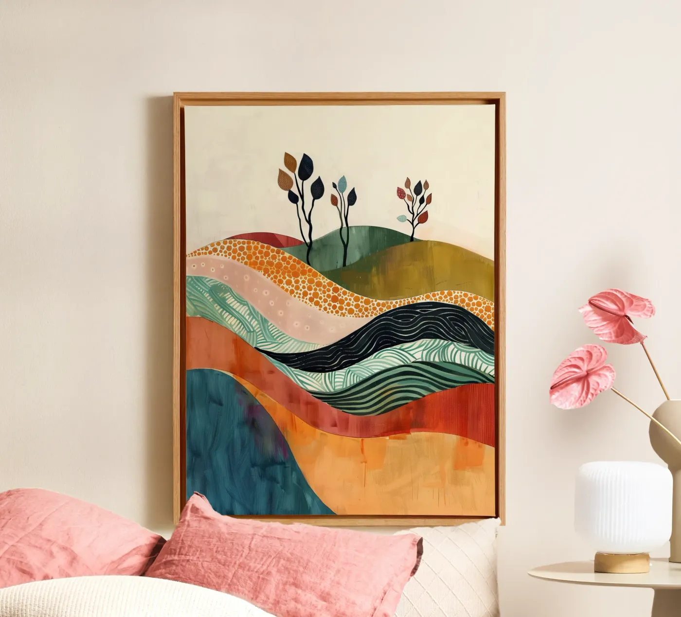 Soft Topography canvas by softsoul