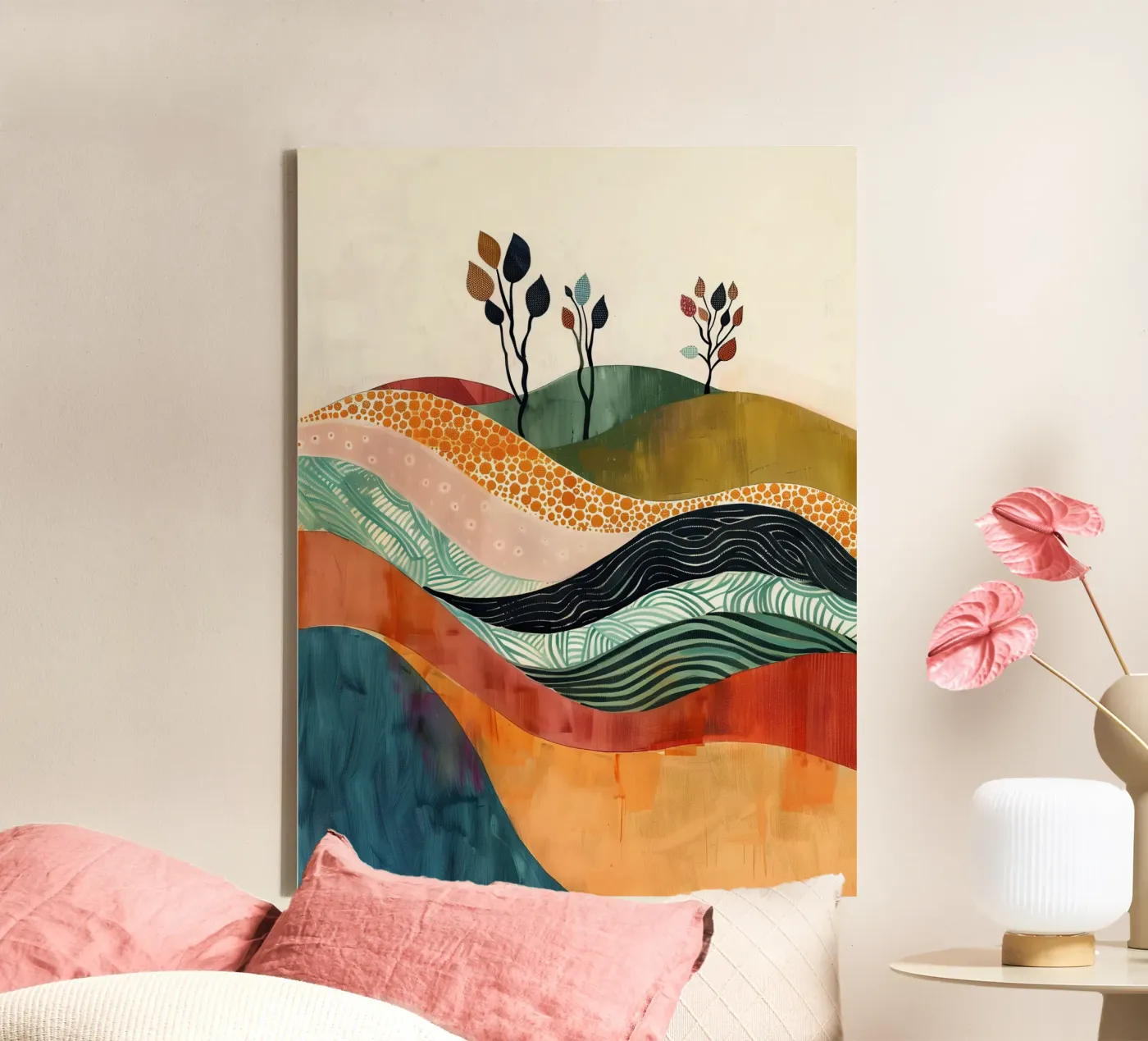 Soft Topography canvas by softsoul