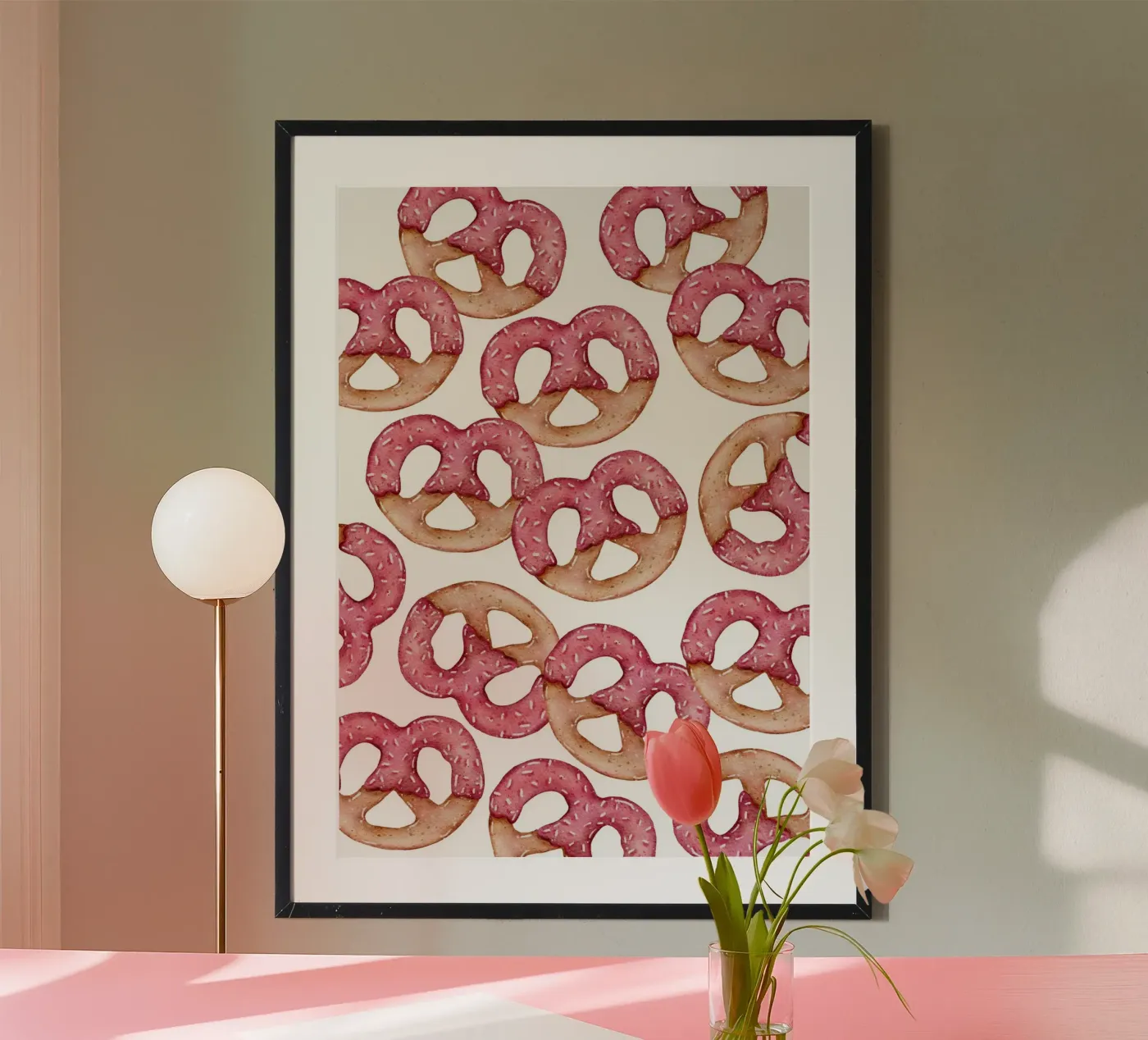 Pretzels pattern poster by Happypatterns