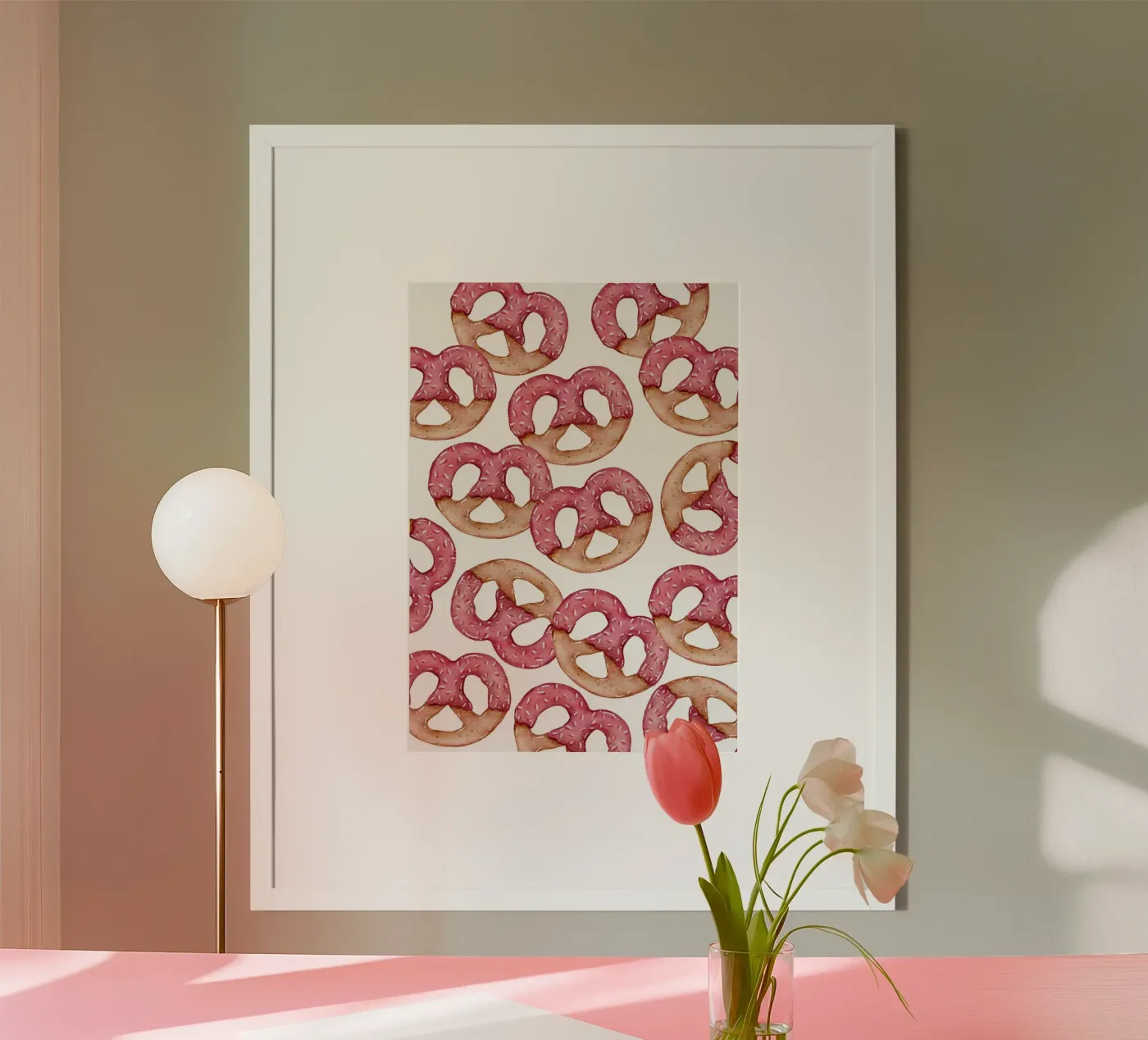 Pretzels pattern poster by Happypatterns