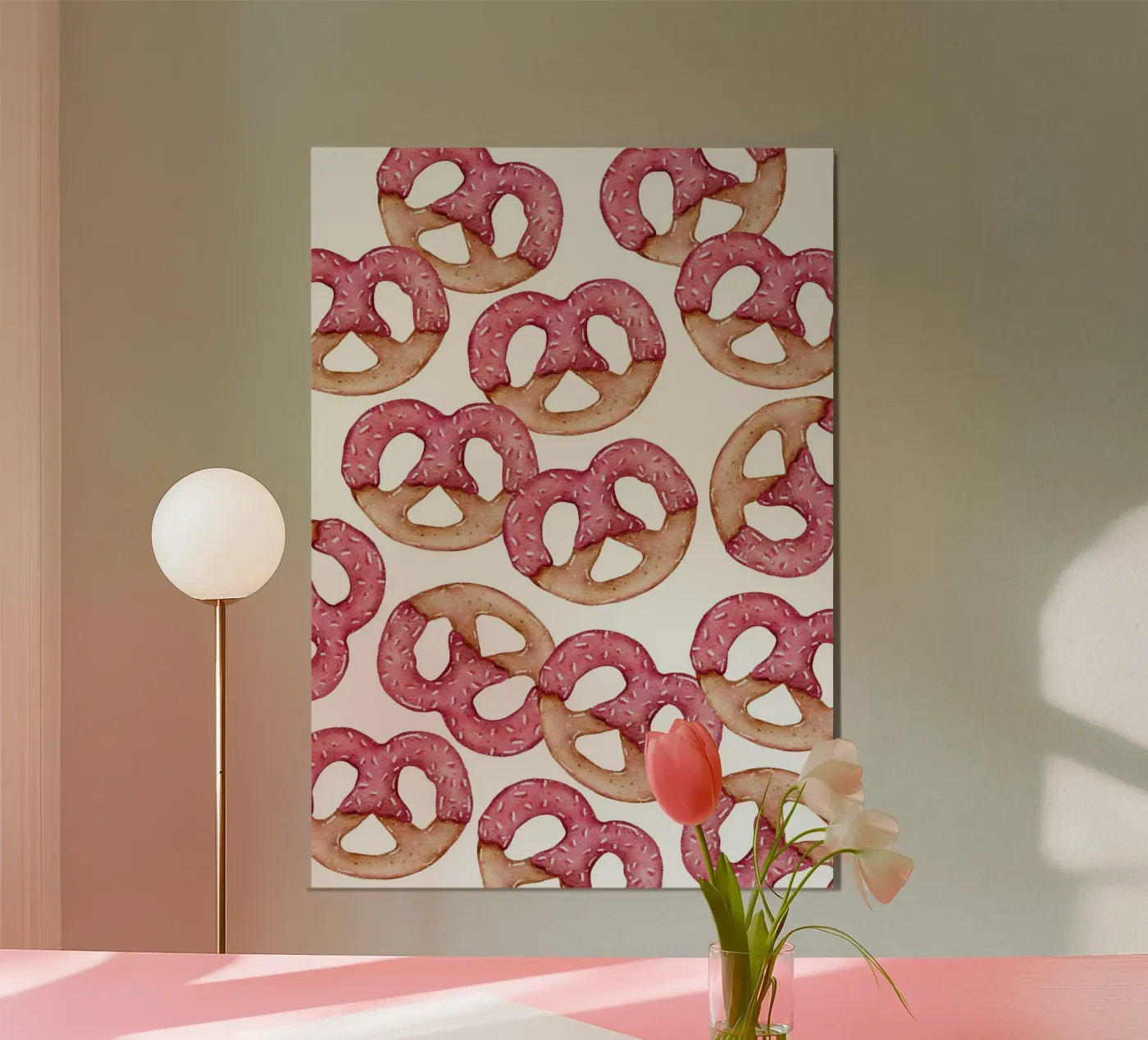 Pretzels pattern poster by Happypatterns