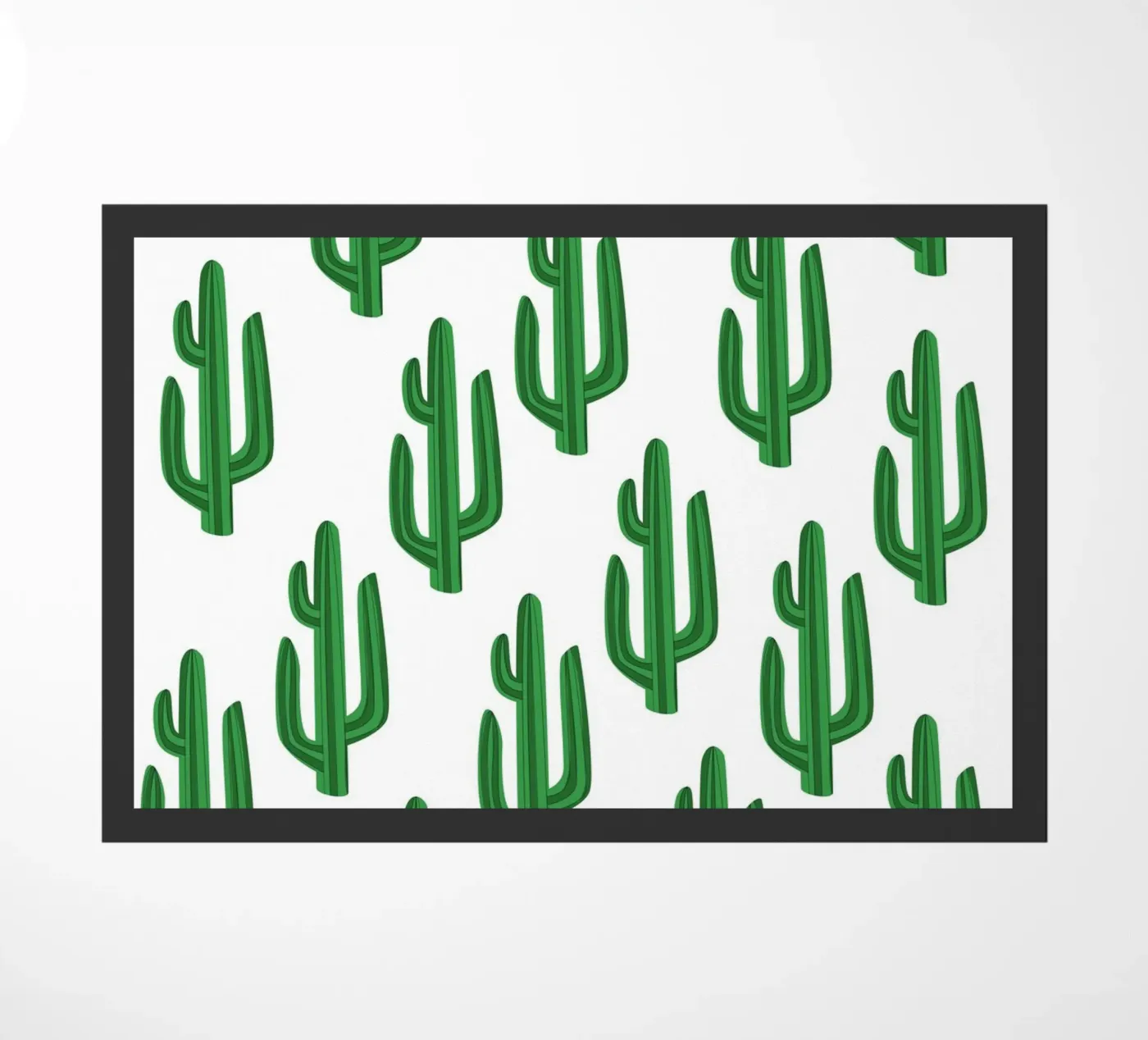 Cacti doormat by Happypatterns