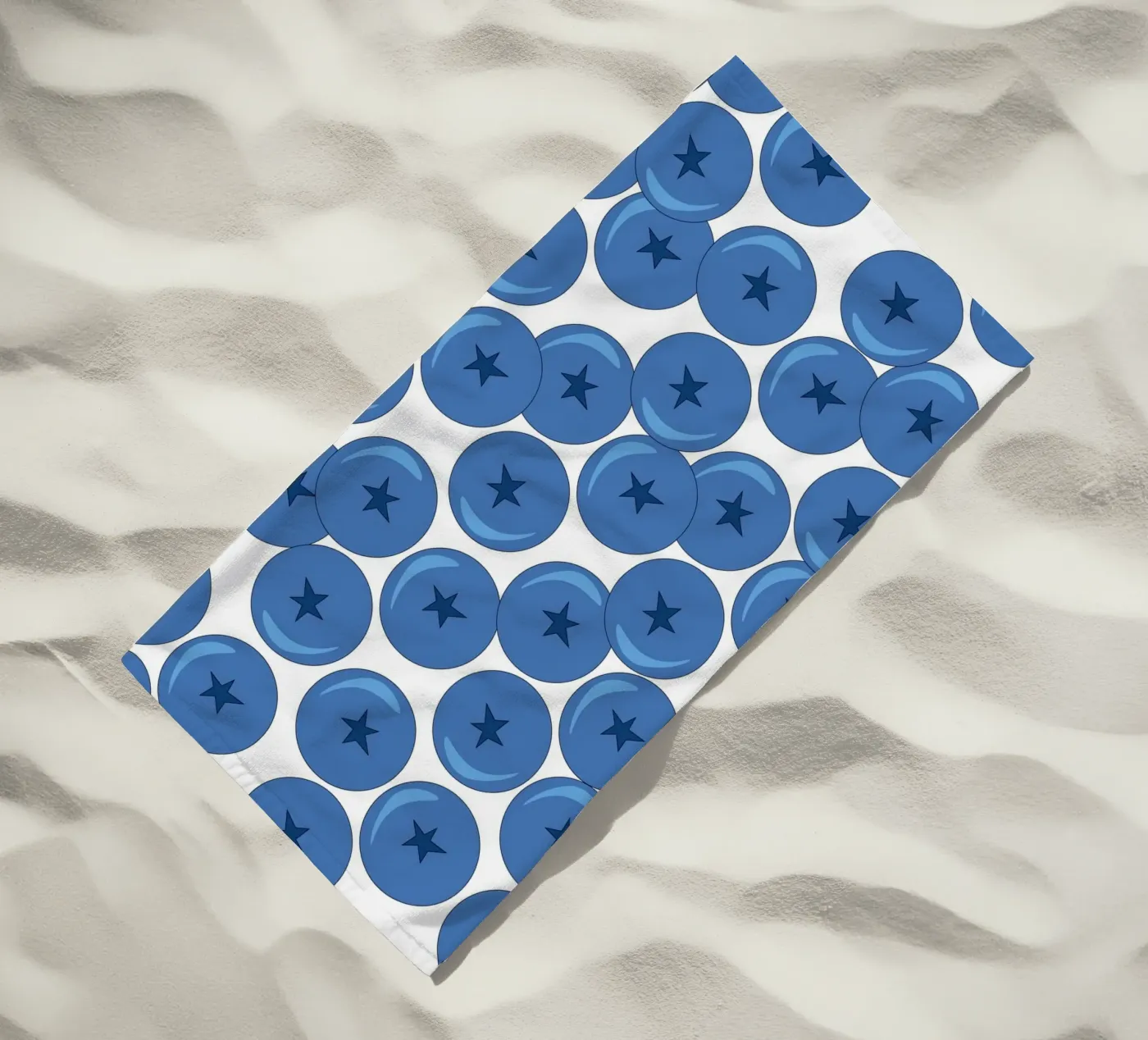Blueberries telo mare da Happypatterns