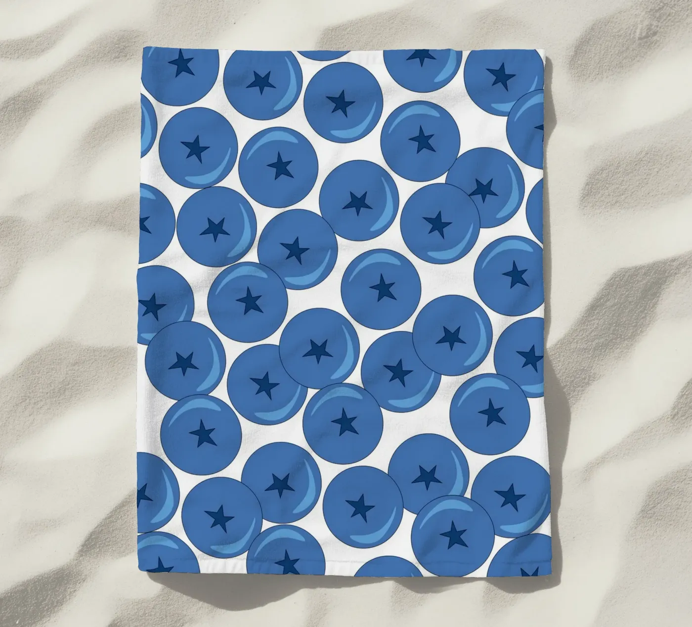 Blueberries telo mare da Happypatterns