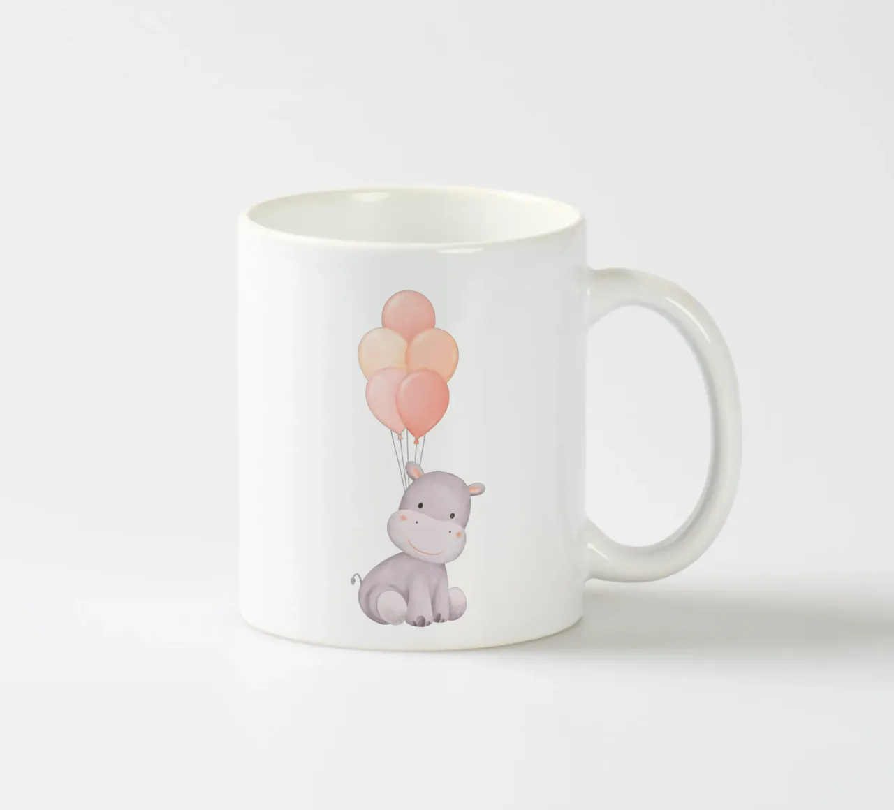 Heiterer Nilpferdtraum Keramik Tasse von Doodle Dreams Art