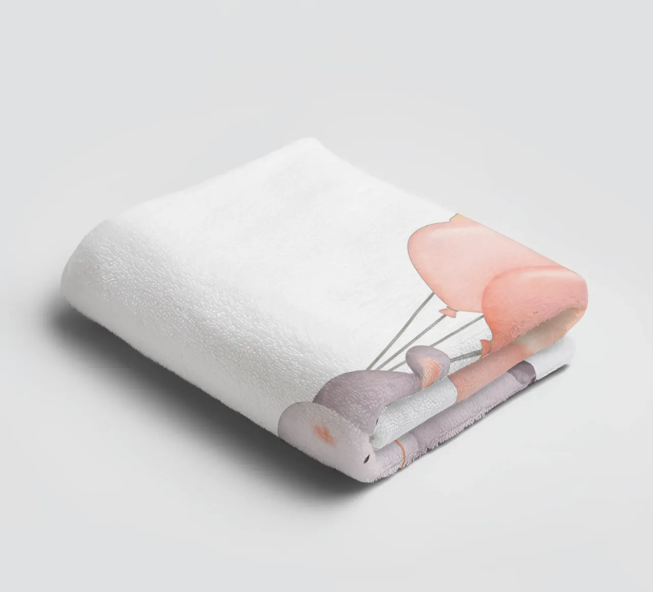 Sogno di un ippopotamo allegro asciugamano da bagno da Doodle Dreams Art