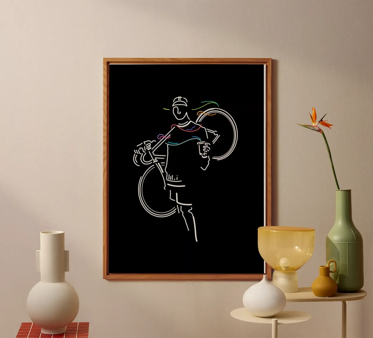 Giro mattutino alluminio dibond da The Cyclist