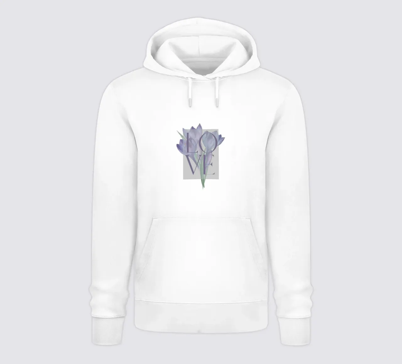 Amore in fiore felpa con cappuccio da DesignArt
