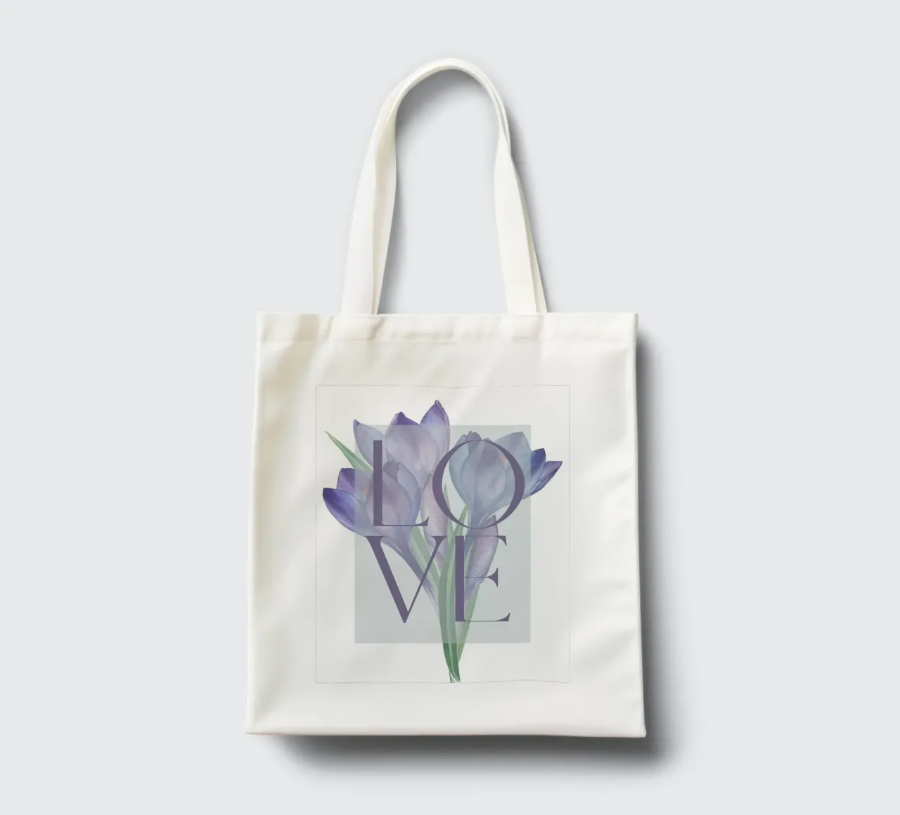 Amore in fiore borsa in juta da DesignArt