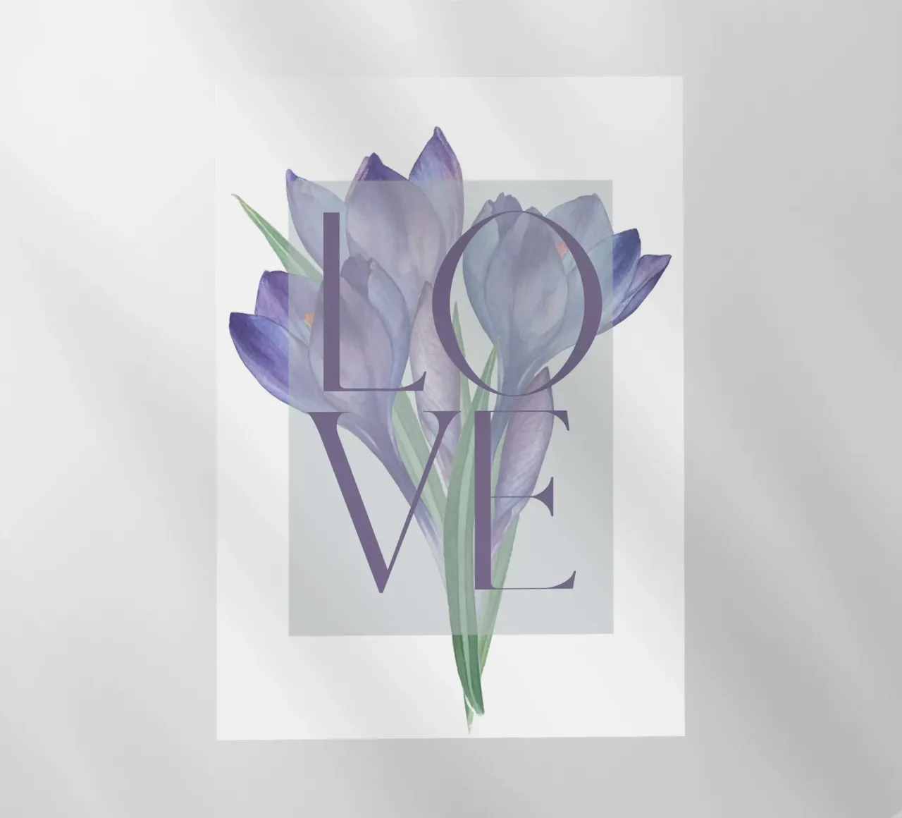 Amore in fiore pellicola backlit da DesignArt