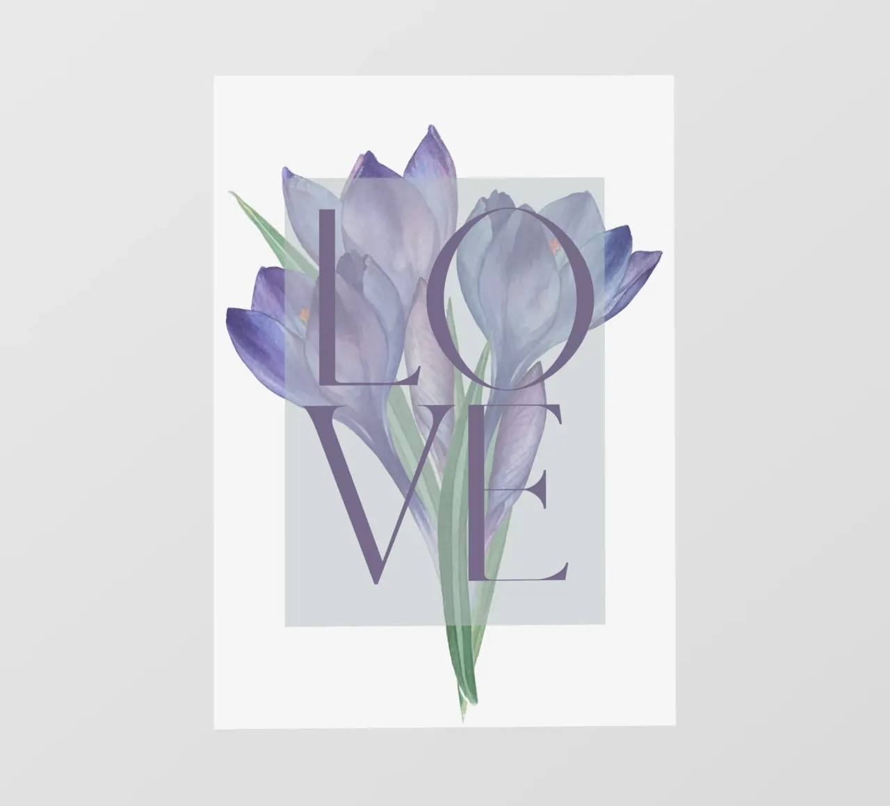Amore in fiore pellicola backlit da DesignArt
