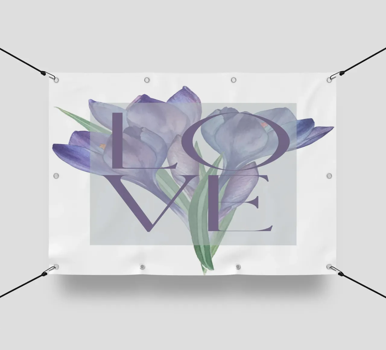 Amore in fiore telo in pvc da DesignArt