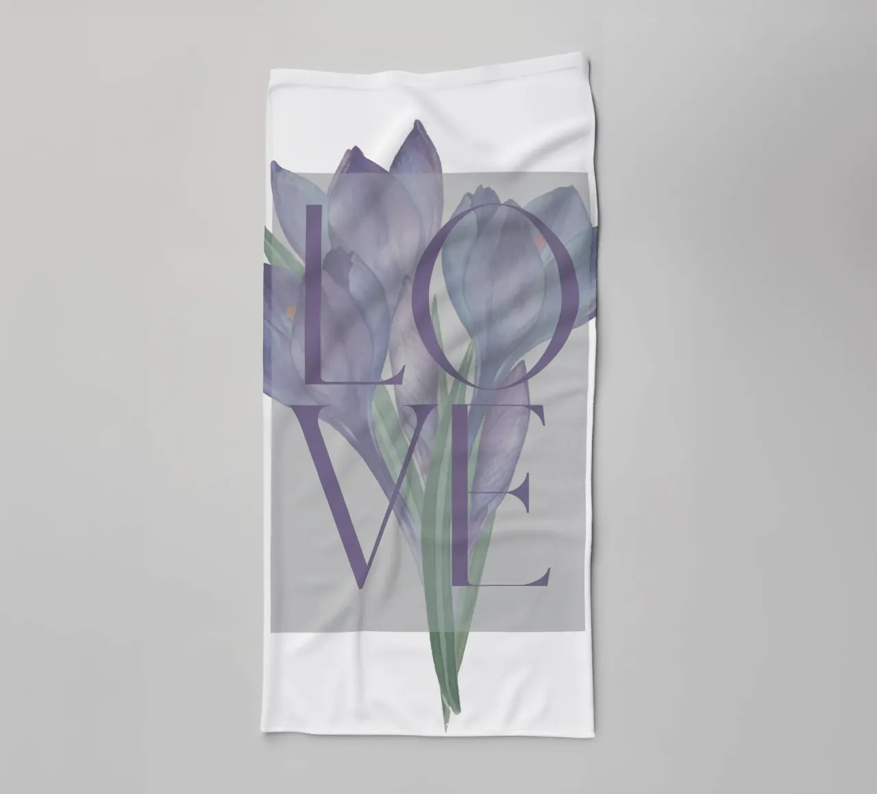 Amore in fiore asciugamano da bagno da DesignArt