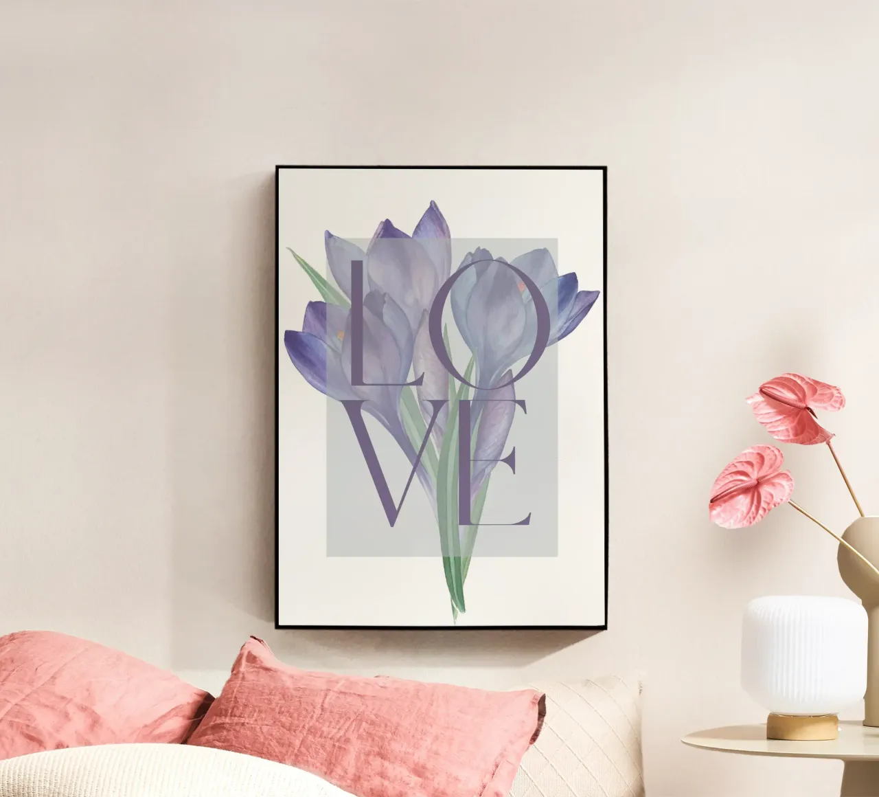 Amore in fiore plexiglass da DesignArt