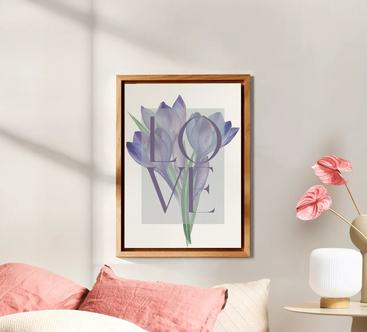 Amore in fiore alluminio dibond da DesignArt