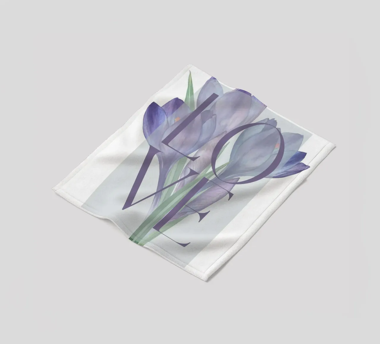 Amore in fiore coperta in pile da DesignArt