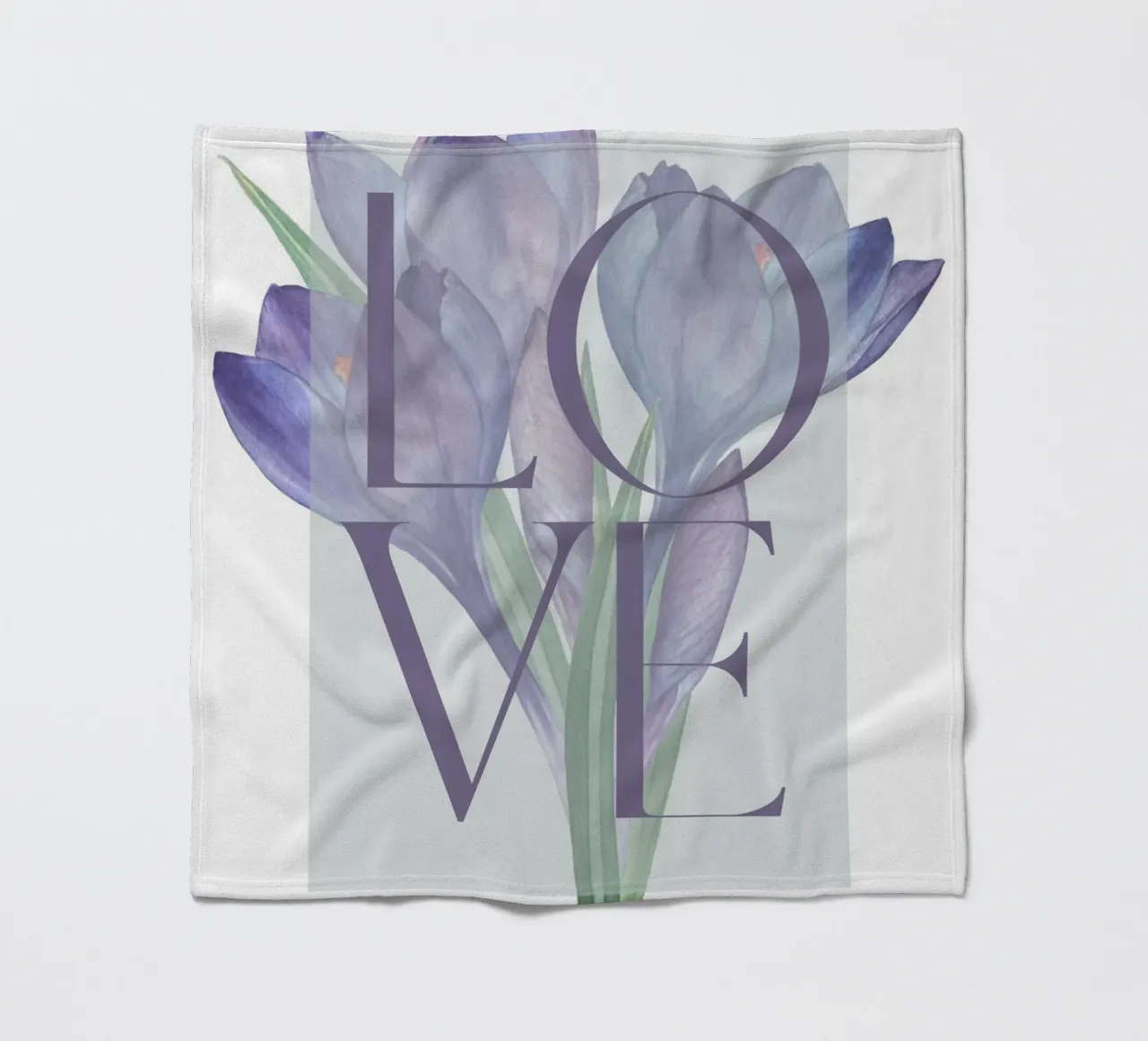 Amore in fiore coperta in pile da DesignArt