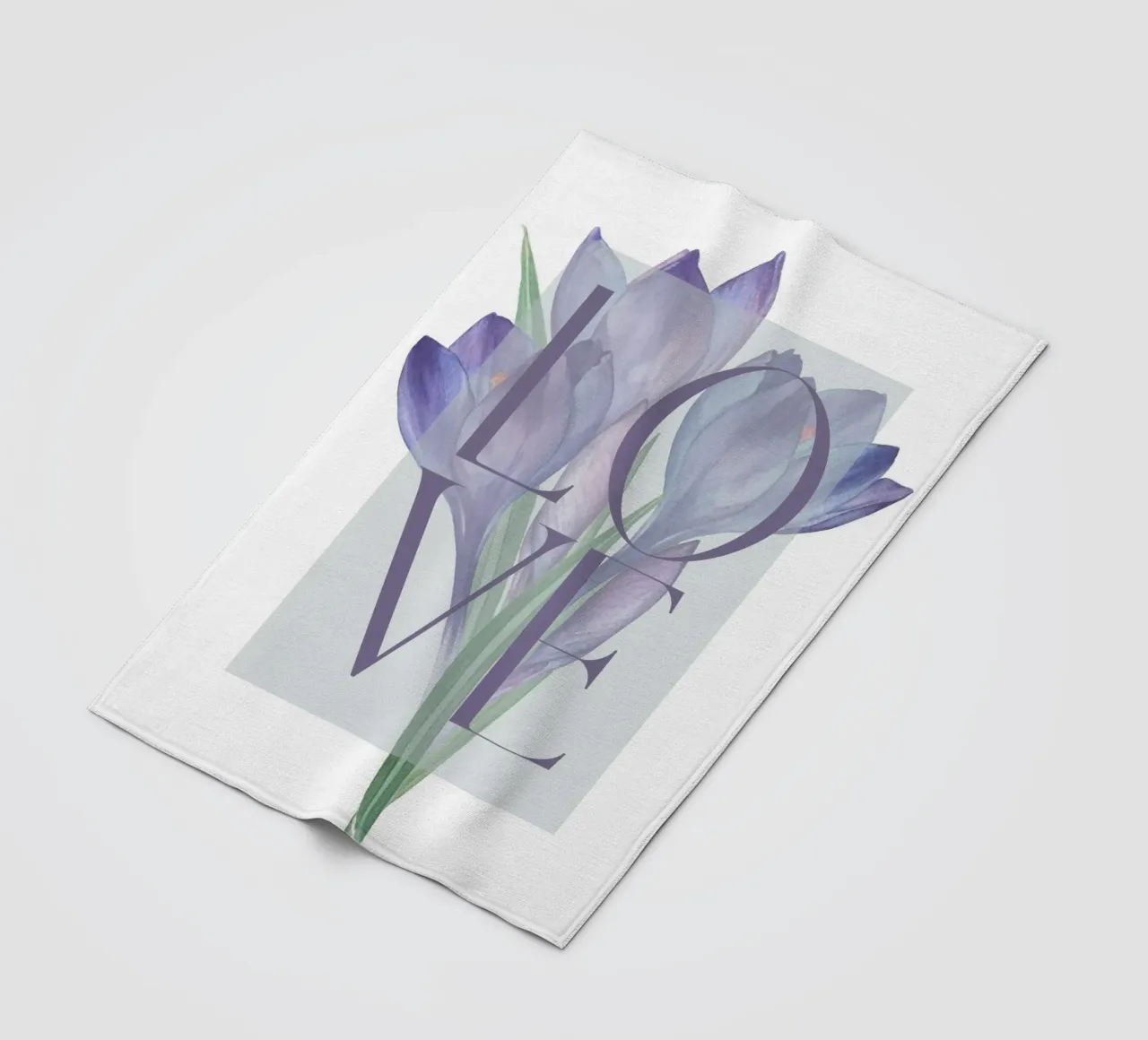 Amore in fiore coperta in pile da DesignArt