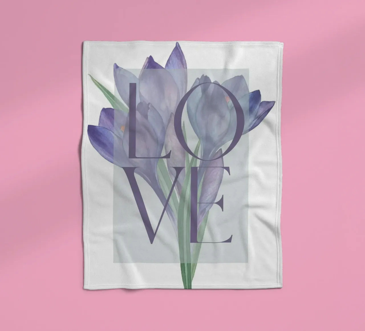 Amore in fiore coperta in pile da DesignArt