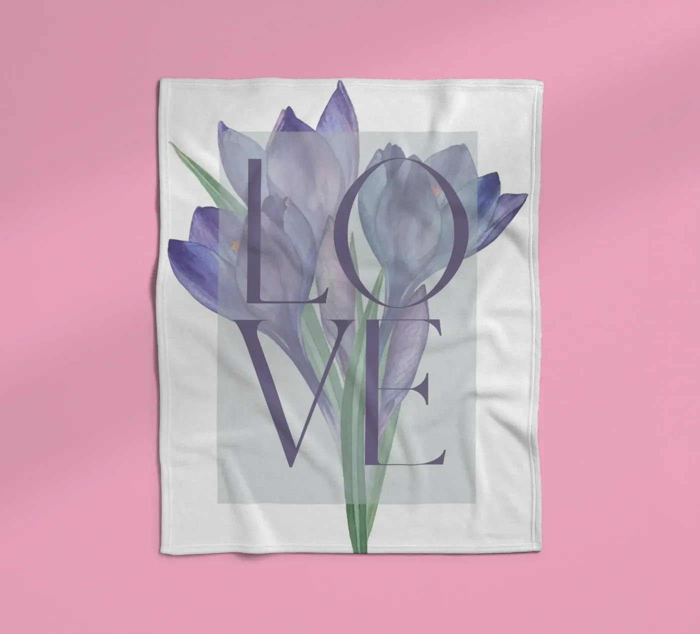 Blühende Liebe Fleecedecke von DesignArt