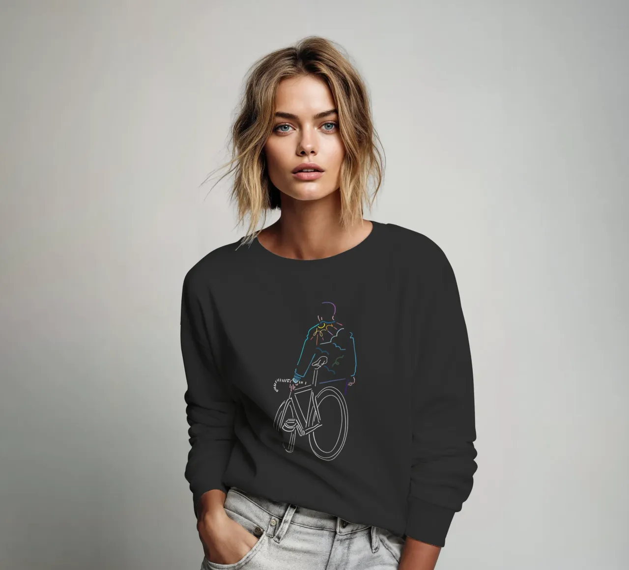 Sunset sweatshirt by The Cyclist