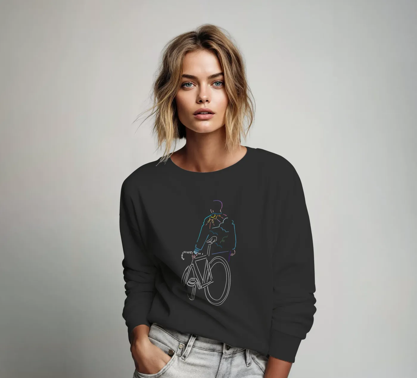 Sunset sweatshirt by The Cyclist