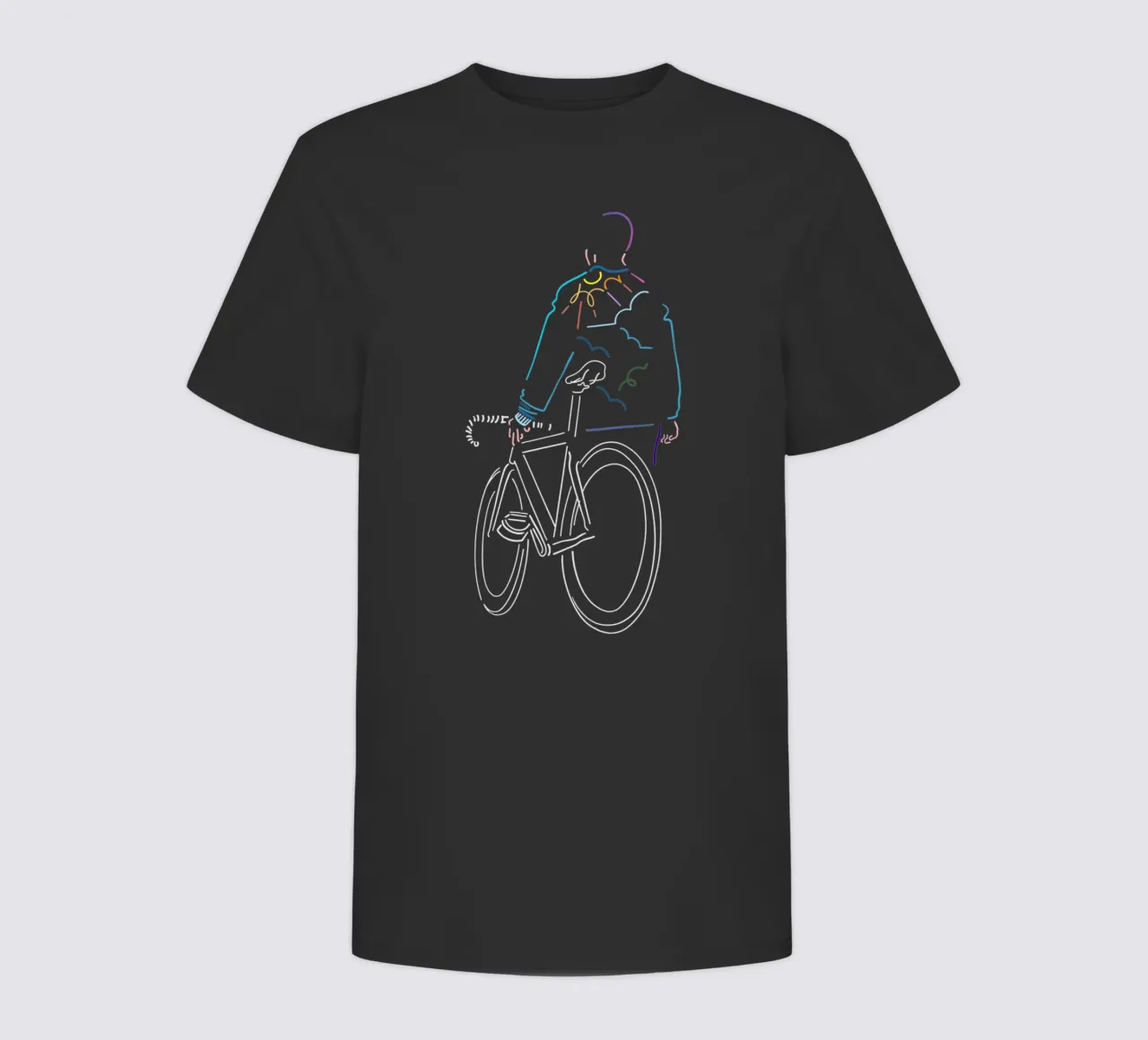 Sunset kinder t-shirt van The Cyclist