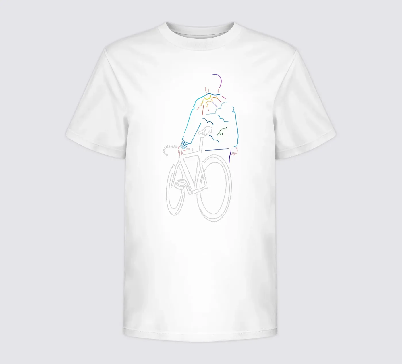 Sunset kinder t-shirt van The Cyclist