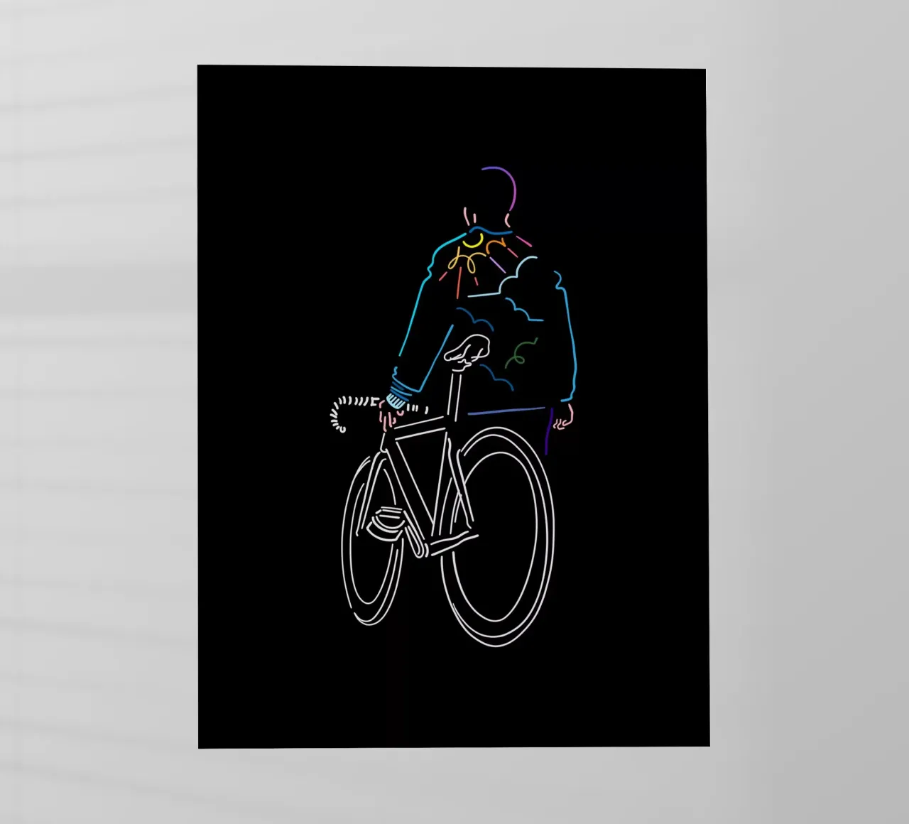 Sonnenuntergang Backlit Folie von The Cyclist