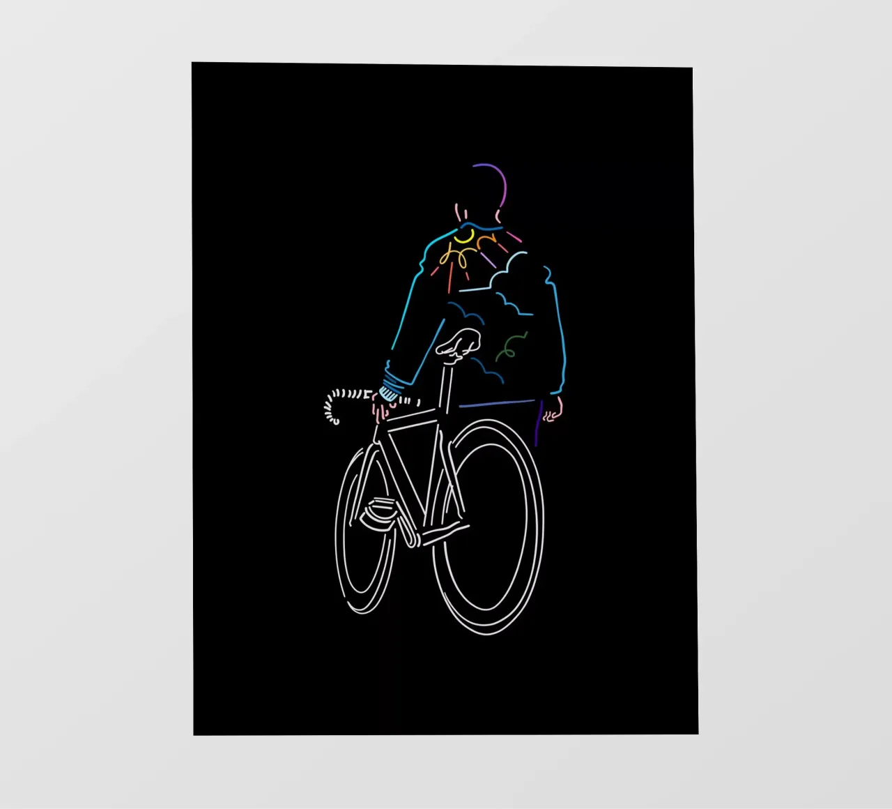 Sonnenuntergang Backlit Folie von The Cyclist