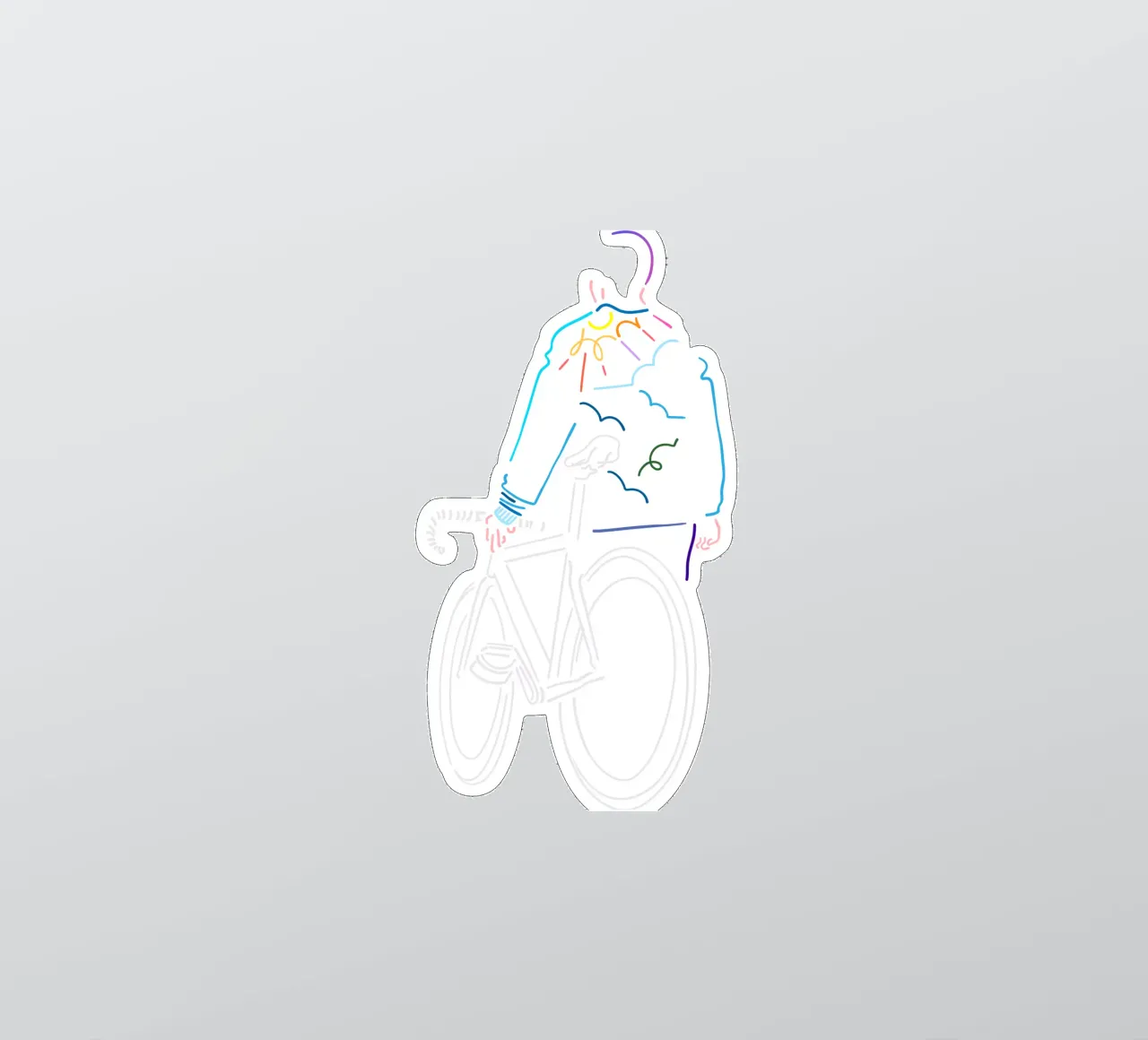 Sunset sticker by The Cyclist