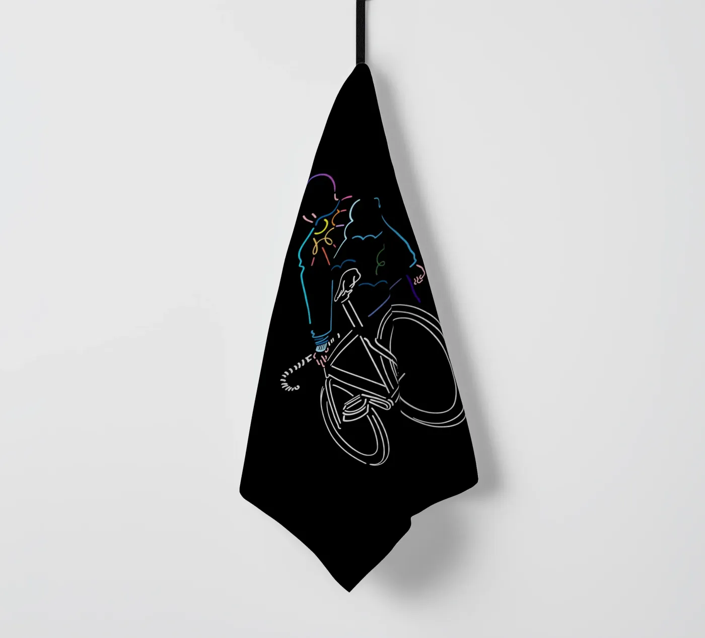 Sunset tea towel by The Cyclist