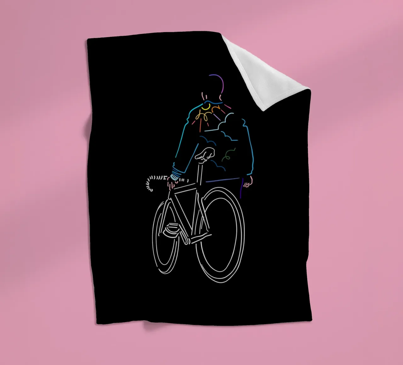 Sunset fleece blanket by The Cyclist