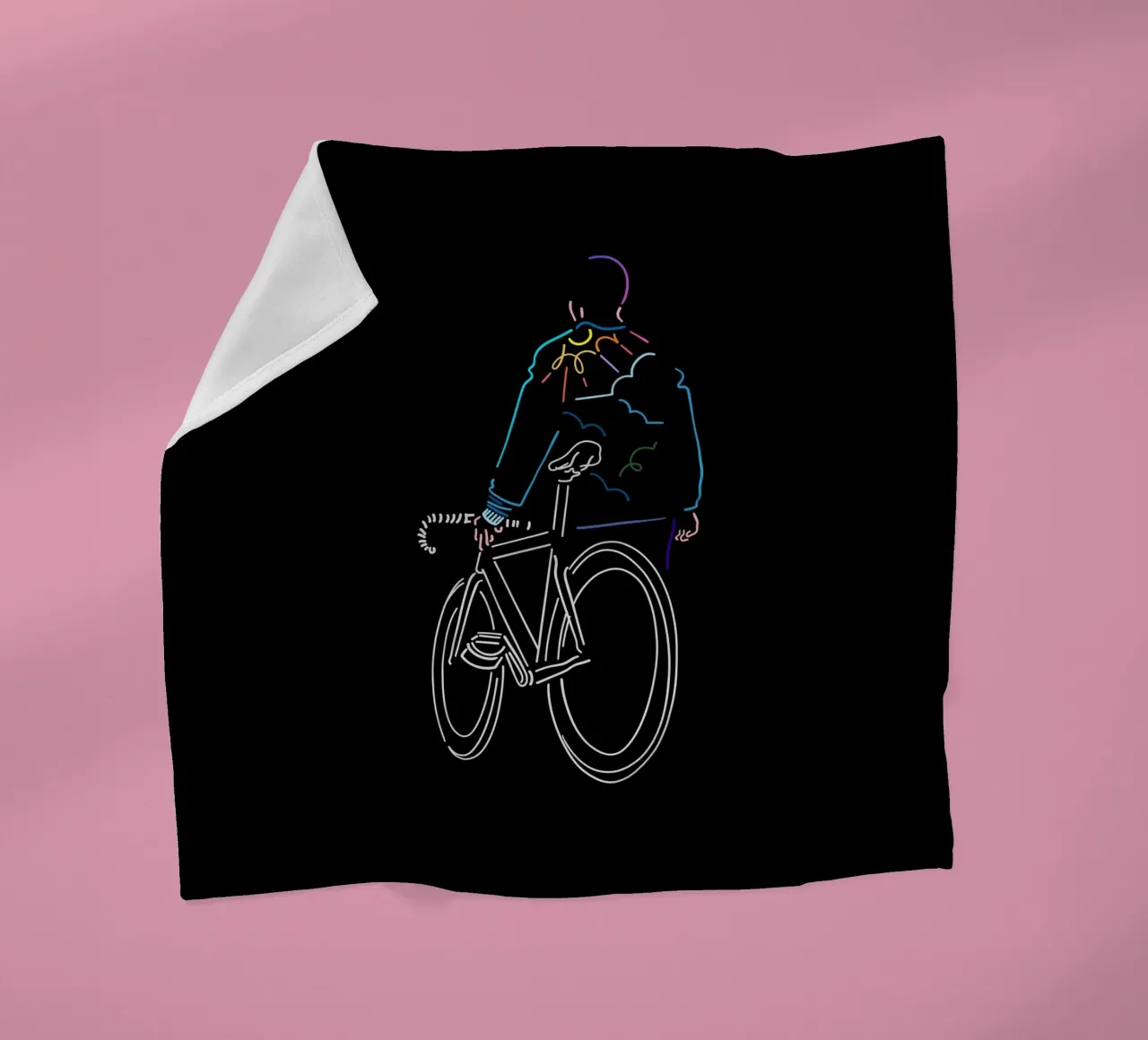 Sunset fleece blanket by The Cyclist
