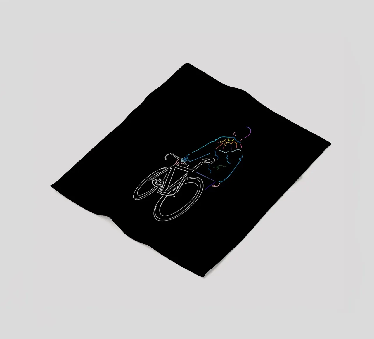 Sunset fleece blanket by The Cyclist