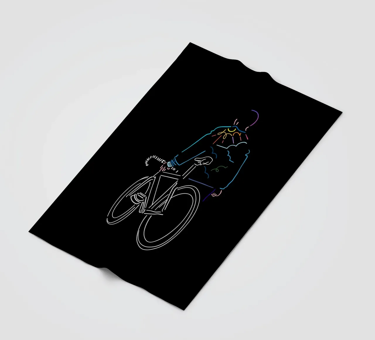 Sunset fleece blanket by The Cyclist