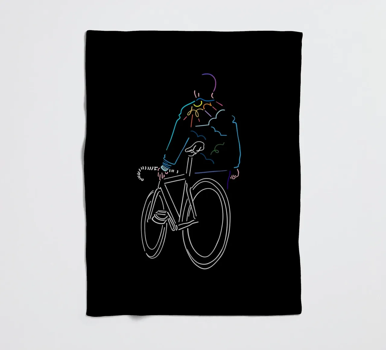 Sunset fleece blanket by The Cyclist