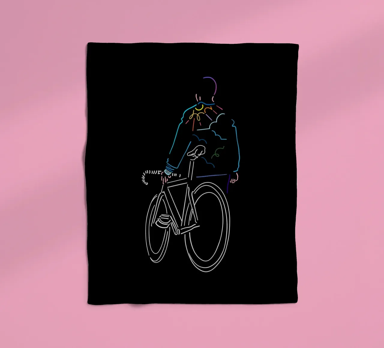 Sunset fleece blanket by The Cyclist