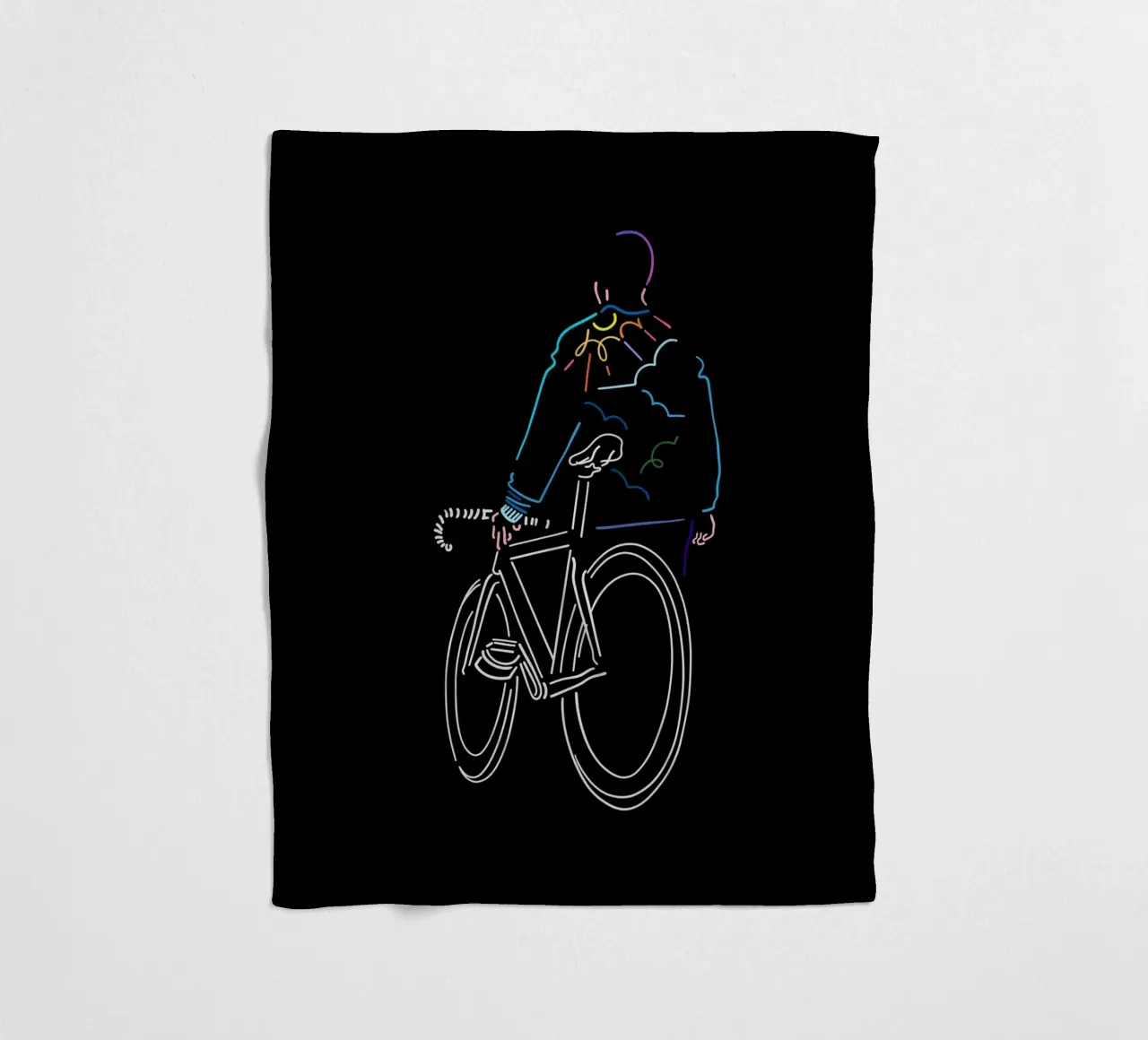 Sunset fleece blanket by The Cyclist