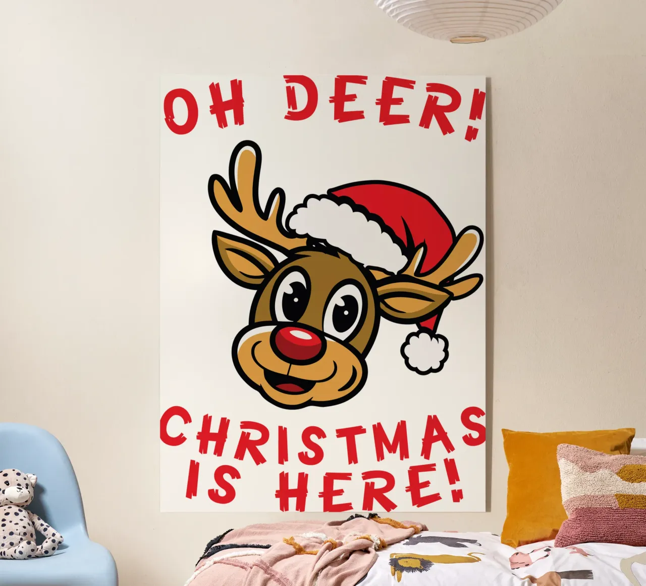 Oh Deer! Christmas is here! acrylic glass by edsonramosart