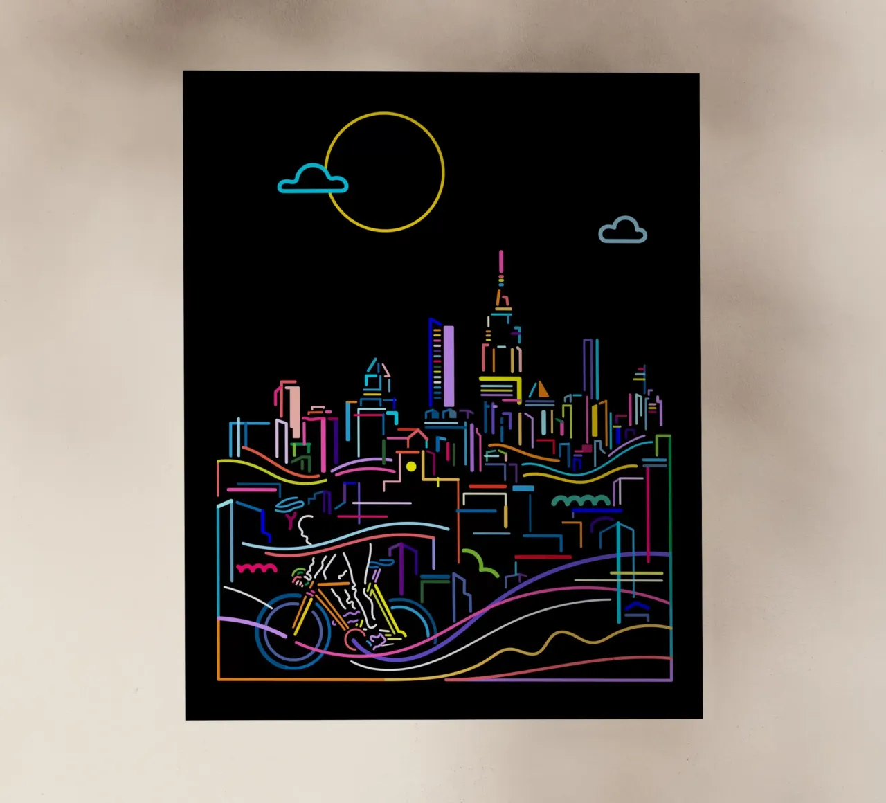 Città interna pellicola backlit da The Cyclist