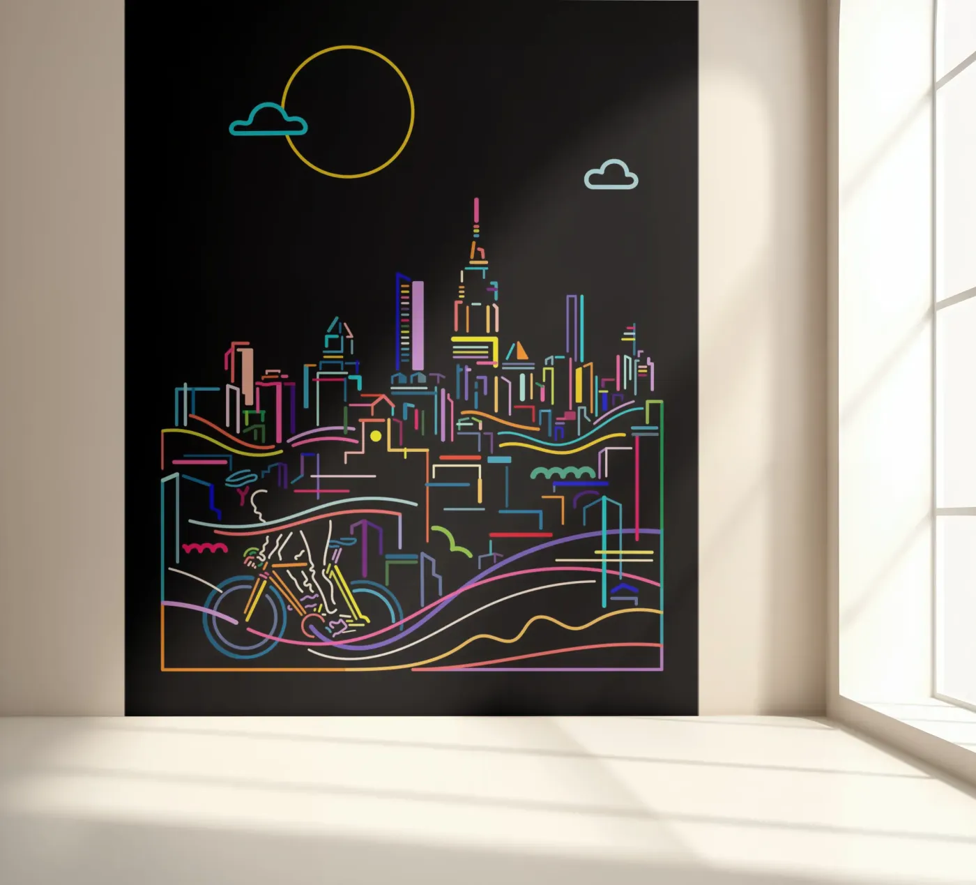 Binnenstad fotobehang van The Cyclist