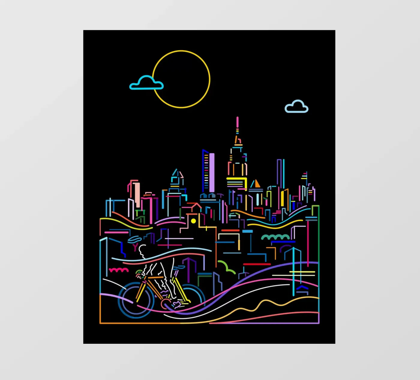 Binnenstad fotobehang van The Cyclist