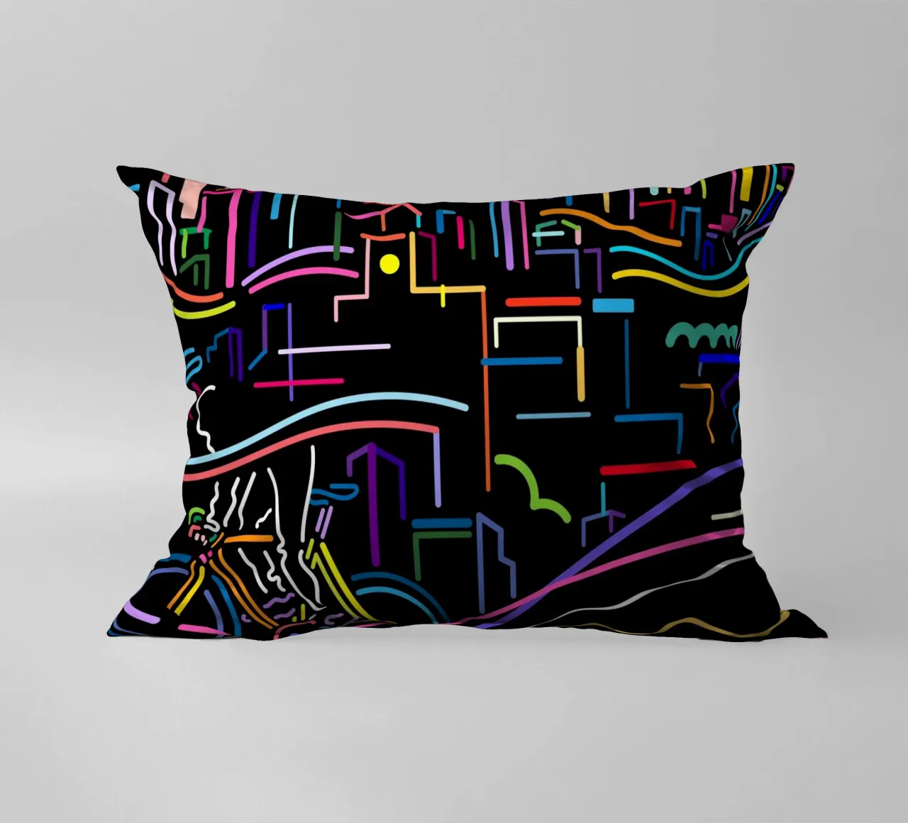 Inner city decorative cushion by The Cyclist